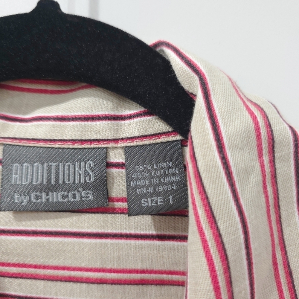 Striped Button-Up Shirt - Picture 4 of 14
